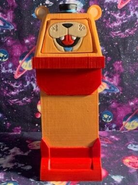 Five Nights at Freddy’s Security Breach Glamrock Freddy Trashcan Painted PLA